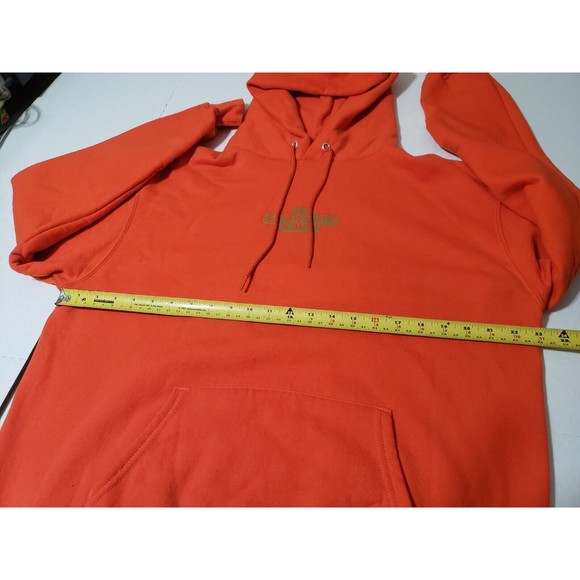 Orange Champion The Smokers Club Smoking Hoodie "World Wide Rollers" Large - Picture 8 of 12